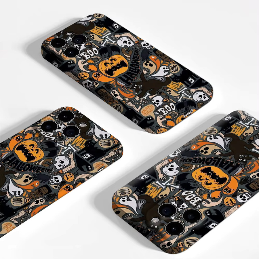 Halloween Mash Handyhülle für Apple iPhone 17 16 15 14 13 12 Pro Max Plus mit doppelschichtiger Rückseite in Multicolour - Bild 3