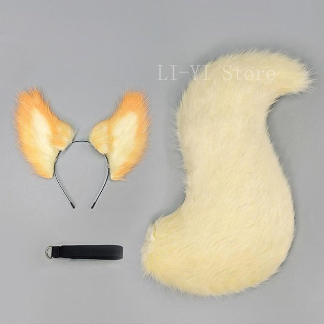 YIRAN Plüschfuchs Ohren und Schwanz Set, 2-teiliges Set, Zubehör - Bild 1