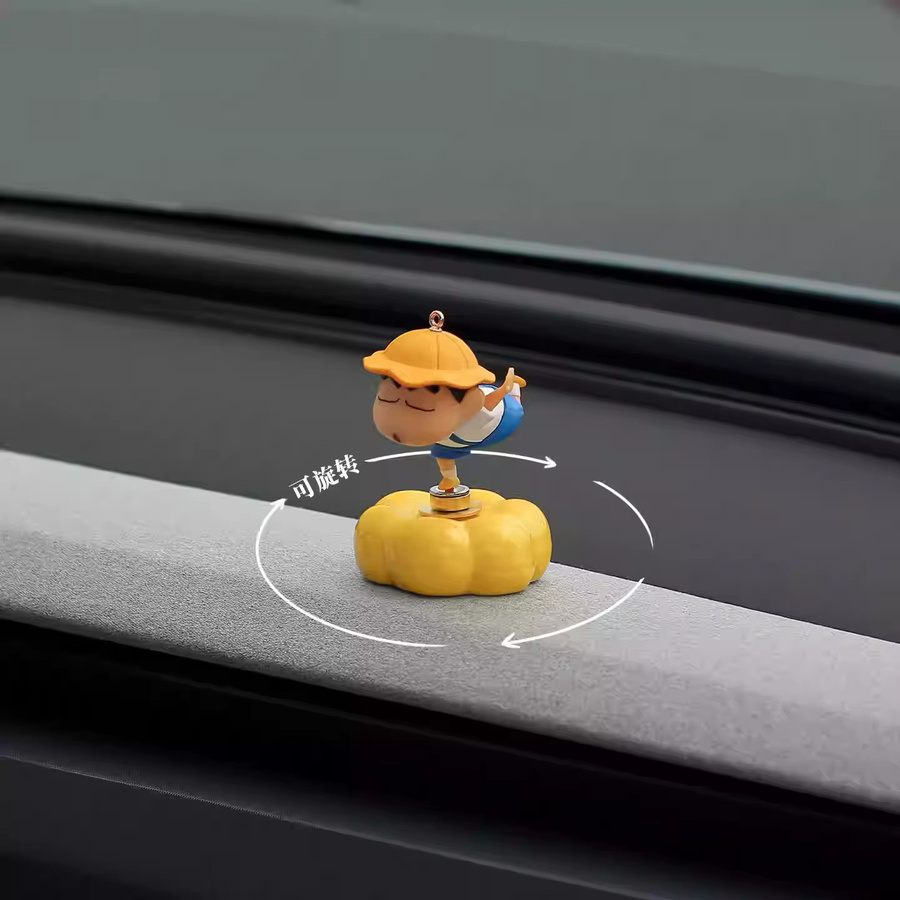 52TOYS Crayon Shin Chan Anime-Figur als drehbares Auto-Armaturenbrett-Ornament mit Wolkenbasis zur Dekoration für dein Auto oder deinen Schreibtisch - Bild 6