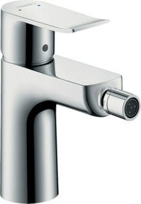 Hansgrohe Metris Bidet-Einhebelmischer mit Zugstangen-Ablaufgarnitur in Chrom - Bild 1