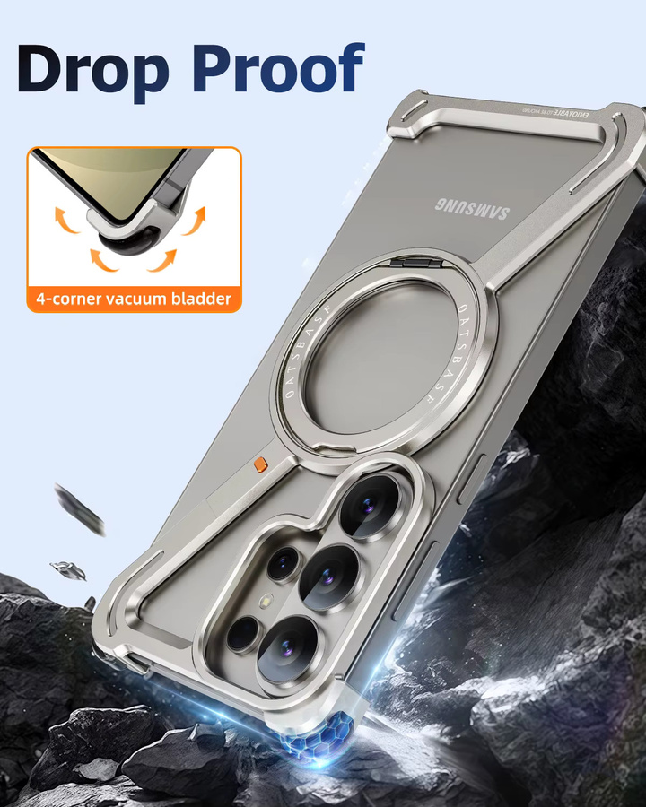Eary Z-Form Schutzhülle für Samsung Galaxy S26 Ultra mit MagSafe Magnetring und 360 Grad drehbarem Metall-Ständer - Bild 2