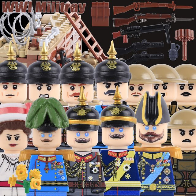 BRICKPANDA Preußische Soldaten Figuren, Bausteine, Militär, Einzelfigur - Bild 1