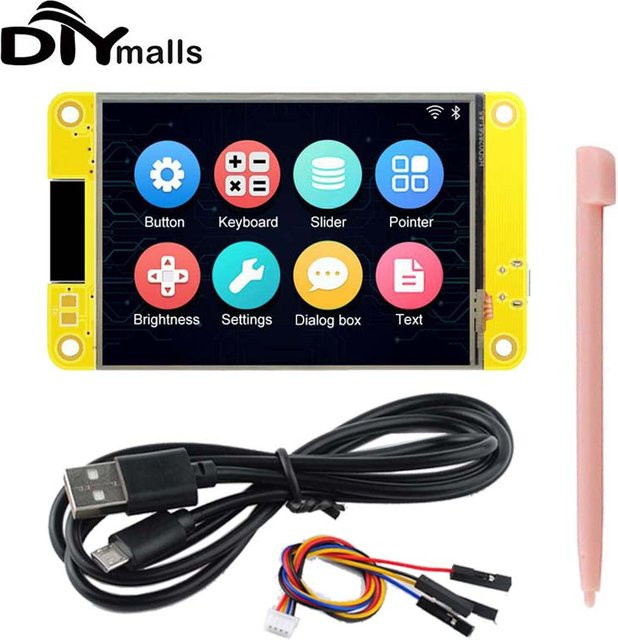 DIYmalls ESP32 LCD TFT Touchscreen-Displaymodul mit 2,8 Zoll Display, WiFi und Bluetooth Dual-Core Entwicklungsboard inklusive Gehäuse - Bild 1