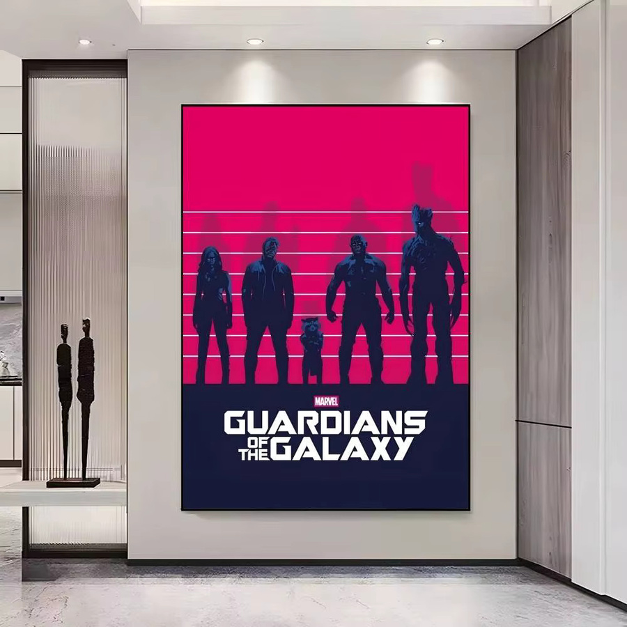 Klassischer Guardians of the Galaxy Wandaufkleber aus Papier, Mehrfarbig, B/H: 15,0 x 15,0 cm - Bild 5