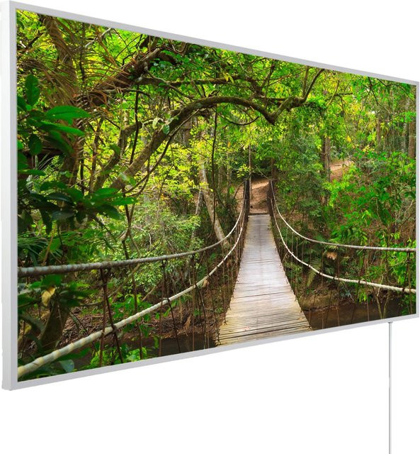 Könighaus Infrarotheizung Panorama-Serie Dschungelbrücke, Multicolor, B: 120 cm, H: 60 cm - Bild 1