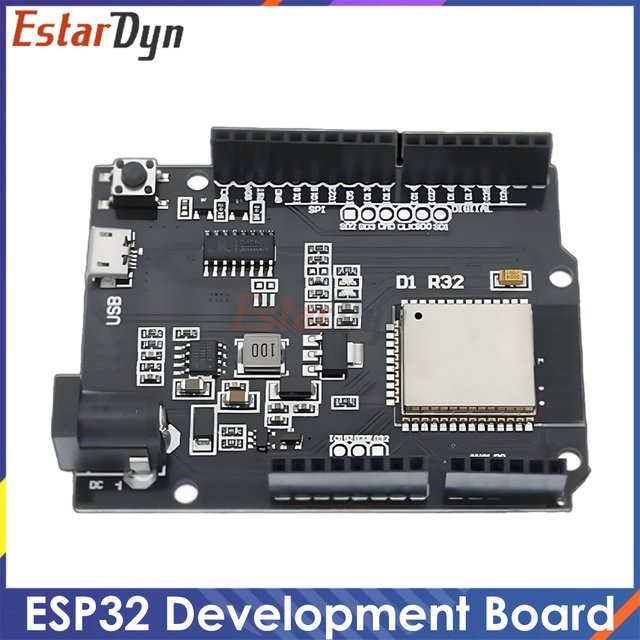 Wemos D1 Mini ESP32 Entwicklungsboard mit WLAN und Bluetooth, CH340, 4MB Speicher, Schwarz - Bild 1