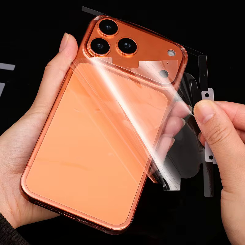 Apple Air-Serie Schutzfolie für iPhone 17 Pro Max und iPhone 17 Air, transparent, matte Rückseite, kratzfest und selbstreparierend - Bild 1