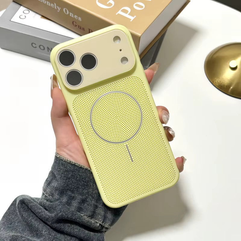 SUNWARD Magnetische Handyhülle für iPhone mit Wärmeableitung und Linsenschutz in Lila - Bild 2
