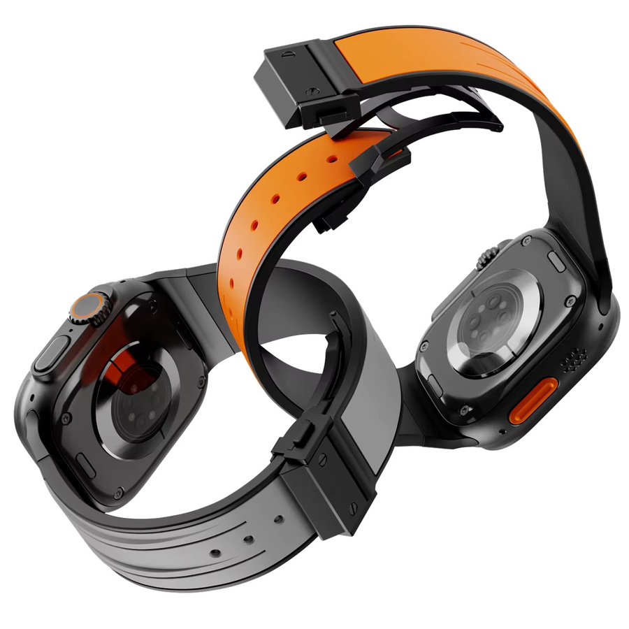 CHIICSMART Uhrenarmband Silikon, Schwarz, Unisex - Bild 2