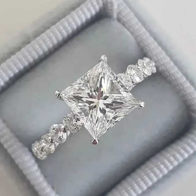 Huitan Ring, Zirkonia, Silber, Damen - Bild 1