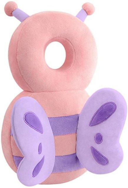 Kidsly Baby Kopfstütze als Rucksack mit Fallschutz-Kissen in Pink aus Baumwolle - Bild 1
