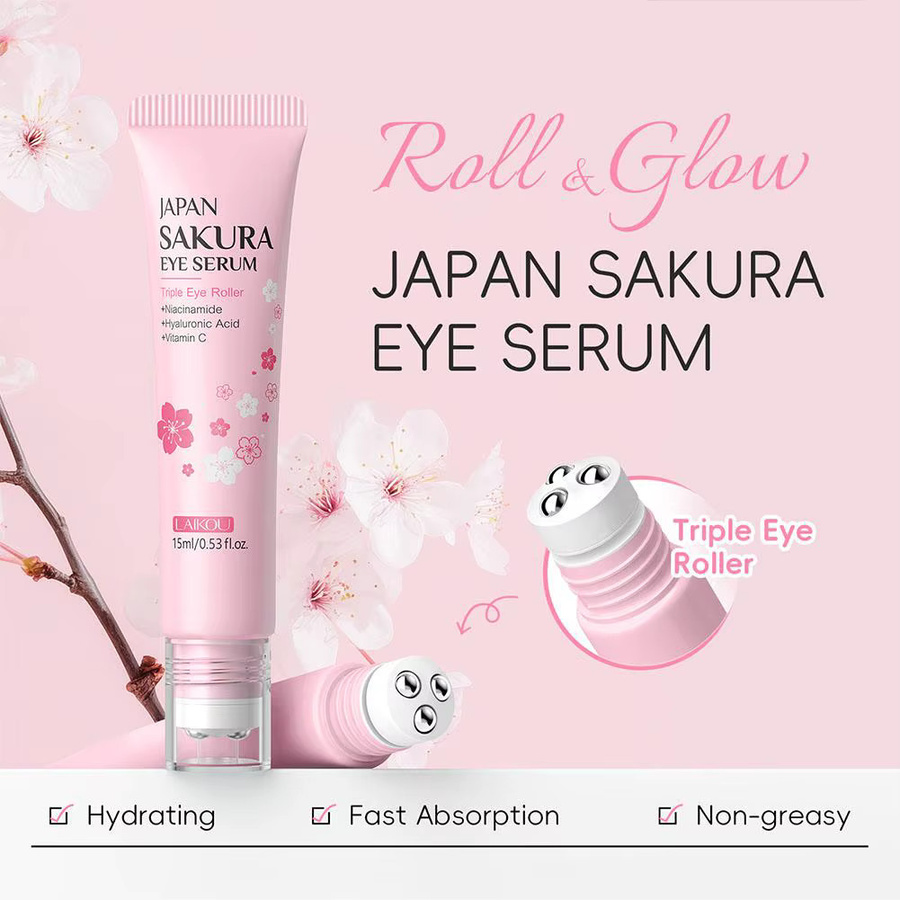 LAIKOU Sakura Augenserum, 15 ml, Unisex - Bild 2