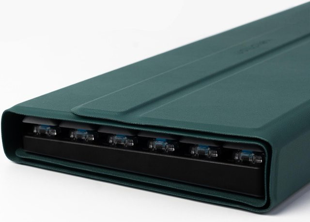 Keychron Folio Tastaturhülle für K3, K3 Pro und K3 Max Low-Profile mechanische Tastaturen in Schwarz und Grün - Bild 1