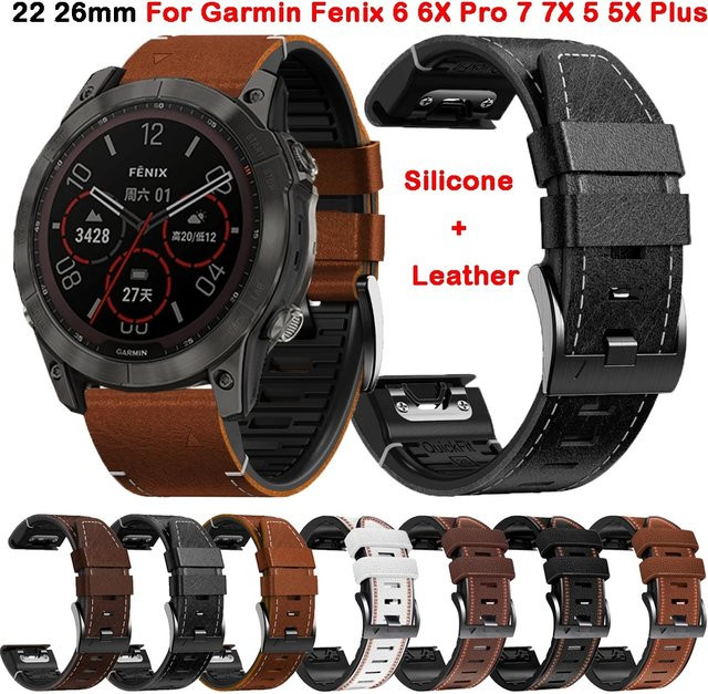 Uhrenarmband Silikon, Schwarz, Unisex, 22/26mm - Bild 1