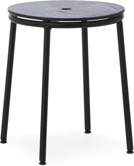 Normann Copenhagen Circa Hocker Schwarz Matt in skandinavischem Design - Bild 1