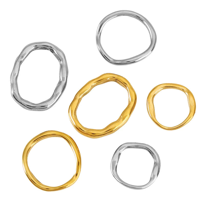 Morivovog Charm-Verbinder, Edelstahl, vergoldet, Unisex - Bild 1