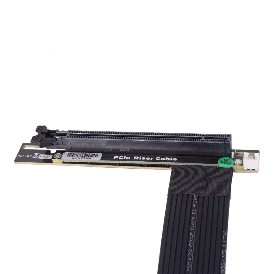 ADT-Link M43UH PCIe 4.0 x16 auf M.2 NVMe M Key SSD Riser Adapter, Flexibler Extender für Videokarten-Erweiterung, Schwarz - Bild 4
