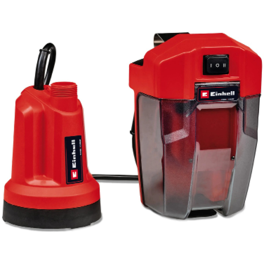 Einhell Power X-Change Akku-Klarwasserpumpe GE-SP 18 LL Li Solo, rote Tauchpumpe mit 4500 l/h Förderleistung und 8m Förderhöhe - Bild 2
