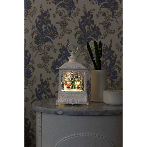 Konstsmide LED-Wasserlaterne in Weiss mit Leuchtmittel, B/H/T: 8,5 x 25 x 13,5 cm - Bild 2