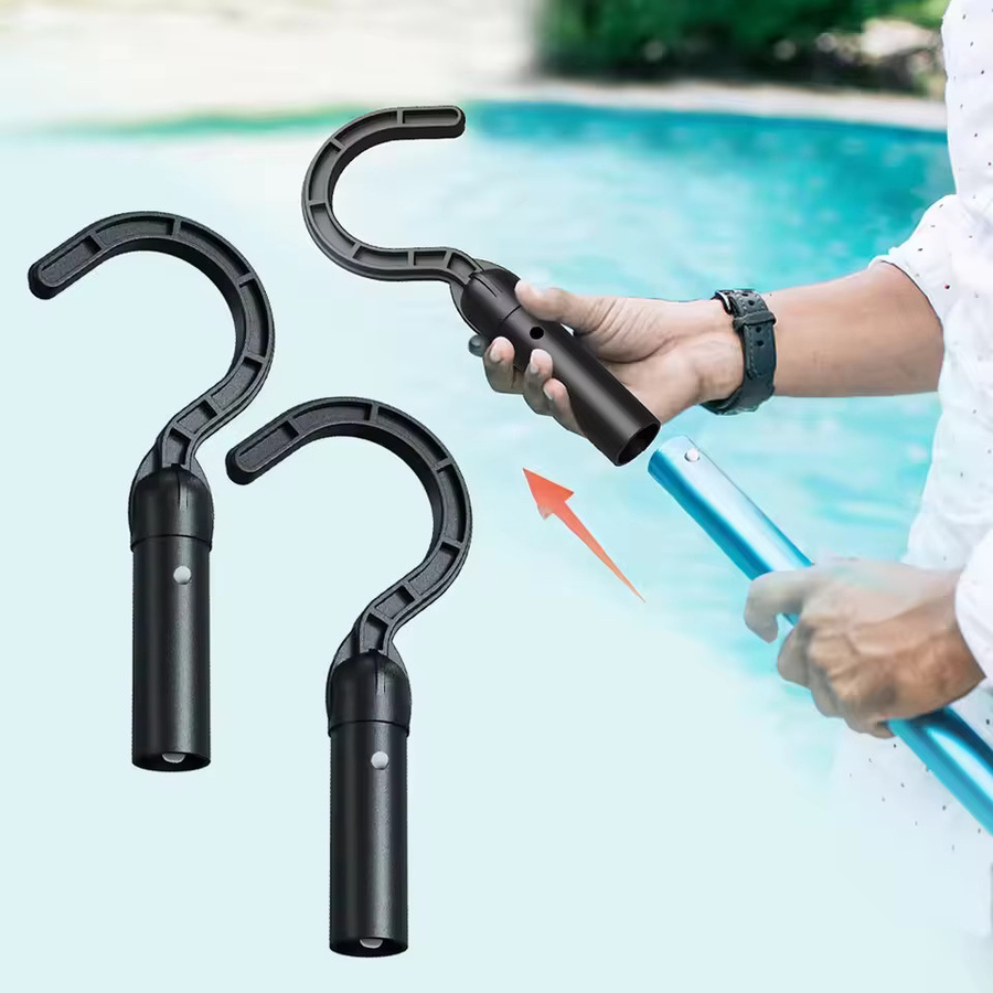 Haken für Roboter-Poolreiniger und Teleskopstangen zur Wartung, Schwarz - Bild 4