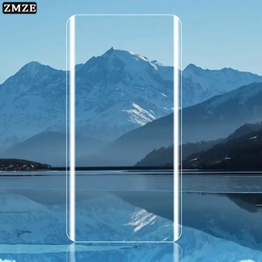 Set aus 3 oder 4 UV-Displayschutzfolien aus gehärtetem Glas für Realme 14 Pro und 14 Pro Plus, kratzfester HD-Bildschirmschutz mit Vollkleber für gebogene Displays, transparent - Bild 2