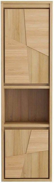 Vente-unique Badschrank Sumbawa aus Teakholz Massivholz in Beige, B/T/H: 40 x 35 x 140 cm - Bild 1