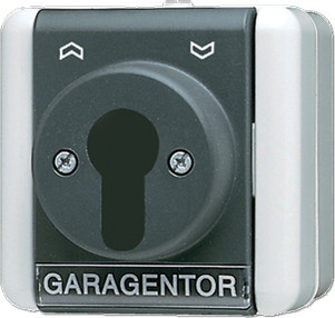 Jung Schlüsselschalter 10AX 250V 1-polig in Weiß oder Schwarz 833.18 W - Bild 1