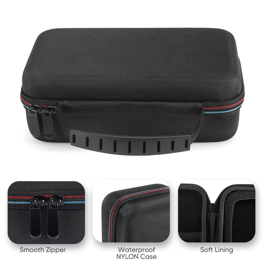 Tragbare EVA-Hülle als harte Reisebox für Xiaomi Baseus 20000 mAh Powerbank und Autobatterie-Ladegerät in Schwarz oder Rot - Bild 3