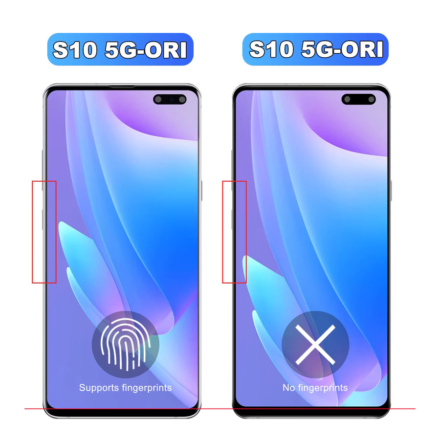 Samsung Galaxy S10 5G Ersatzdisplay mit Rahmen und Touch-Digitizer in Schwarz für Modelle G977U und SM-G977B - Bild 2