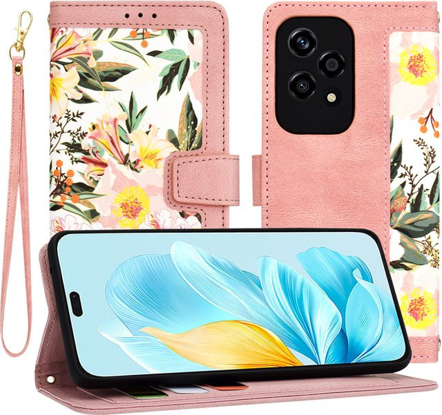Techsuit FlipCraft Schutzhülle für Honor 200 Lite in Rosa - Bild 1