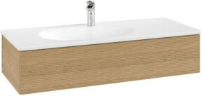 V&B Waschtischunterschrank Antao mit Auszugbeleuchtung in Honey Oak, B/T/H: 118,8 x 25,6 x 49,3 cm - Bild 1