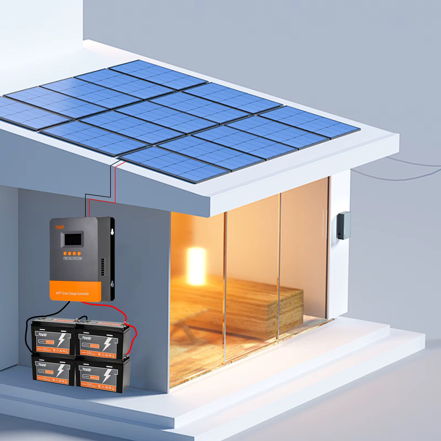 PowMr M60 ULTRA 60A MPPT Solarladeregler für 12/24/36/48V mit LCD und Parallelfunktion für Blei- und Lithiumbatterien (Max. PV 160V) - Bild 5