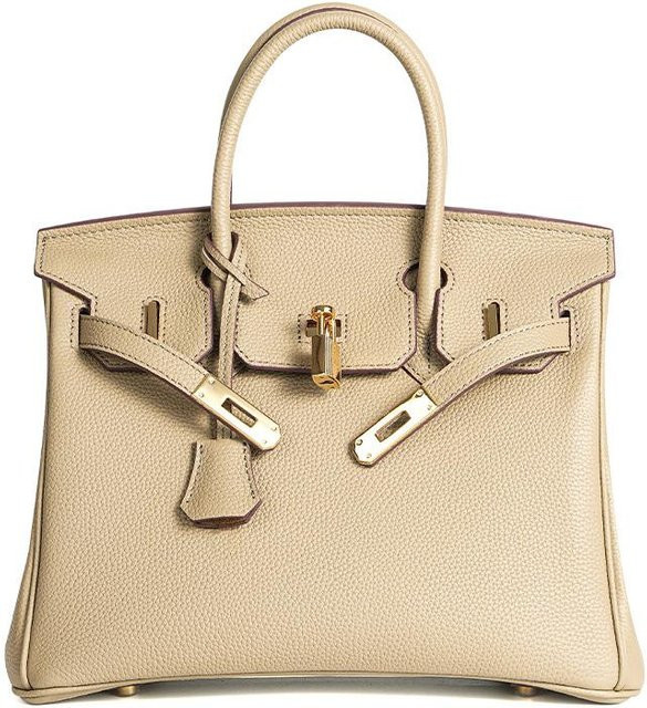 Handtasche Rindsleder, Grau, Damen - Bild 1