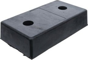 BGS Laderampen-Schutz Anfahrpuffer für LKW in Schwarz B/H/T: 45,0 x 25,0 x 10,0 cm - Bild 1