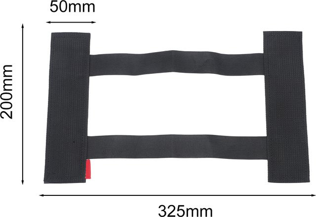 VIBRATITE Multifunktionaler elastischer Aufbewahrungsgurt für den Kofferraum in Schwarz - Bild 1
