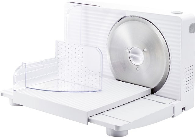 SILVERCREST Elektrischer Allesschneider SAS 100 A2 in Weiß mit Edelstahl-Komponenten und Pulskontrolle - Bild 1