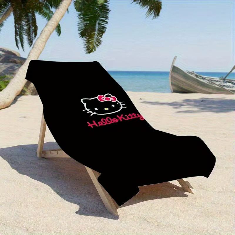 Hello Kitty Strandtuch mit Cartoon-Motiv für Pool und Outdoor - Bild 4