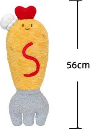 Cartoon Gabel Plüschtier, Kuschelkissen, 56/98cm - Bild 1