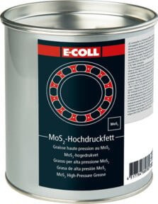 E-COLL MoS2-Hochdruck-Haftfett in Schwarz/Grau mit 1 kg - Bild 1