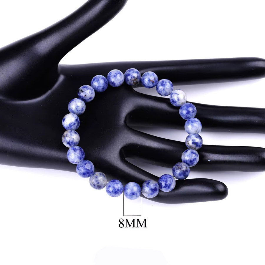 Noter Armband, Sodalith-Steinperlen, blau, Unisex - Bild 3