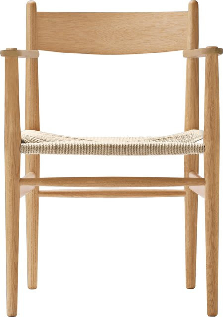 Carl Hansen & Søn CH37 Stuhl Skandinavisches Design in Braun geölt - Bild 1