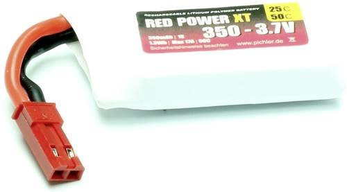 Red Power LiPo Akku Modellbau-Akkupack 3,7V 350 mAh 25C mit Softcase und JST BEC Anschluss - Bild 1