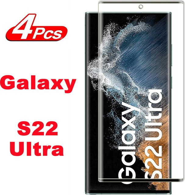 3D-Displayschutzglas aus gehärtetem Glas für Samsung Galaxy S22 Ultra 5G, transparent - Bild 1