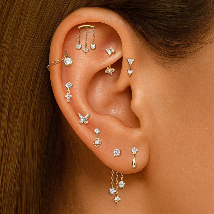 Aide Ohrringe 925 Silber, Zirkonia, Perle, Damen - Bild 4