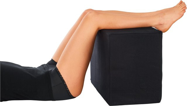 Entlastungswürfel von MODERNE HAUSFRAU in Schwarz mit Cold Foam Füllung und abnehmbarem Bezug - Bild 1