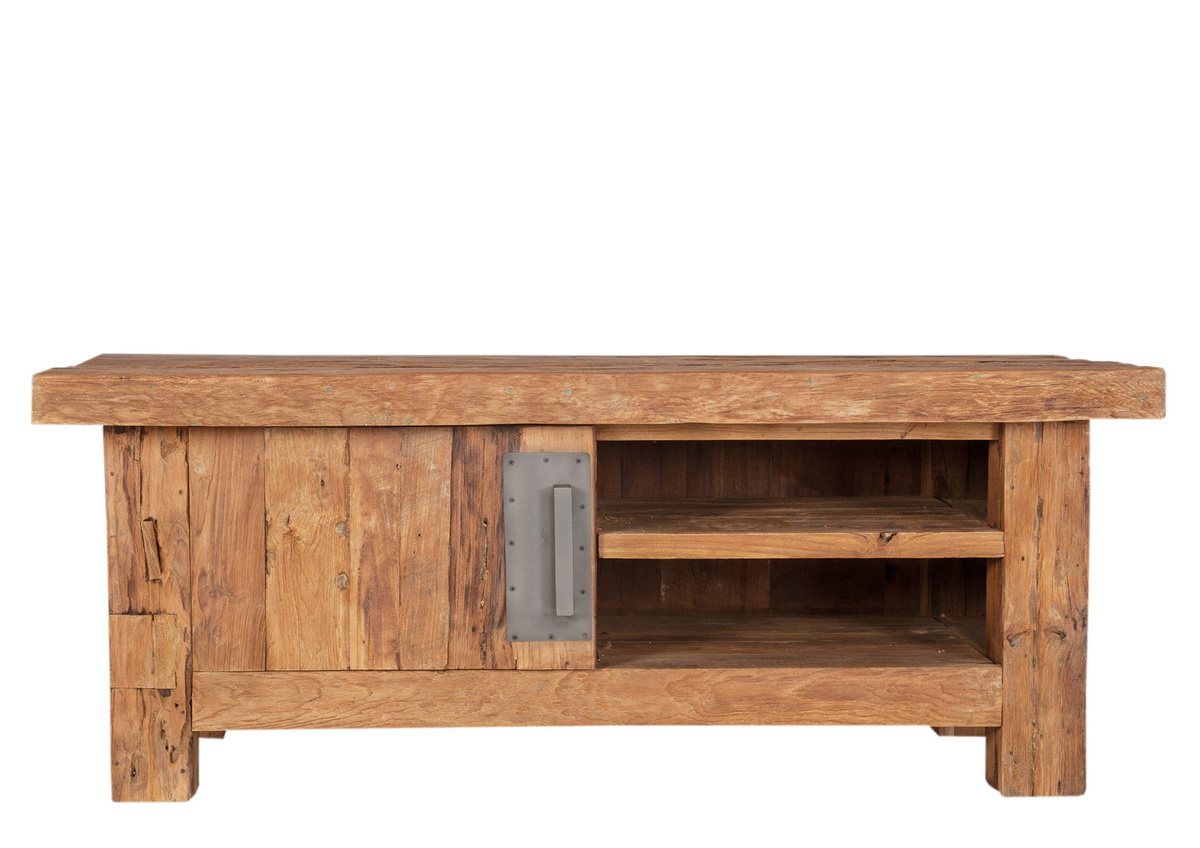 SIT-Möbel Lowboard CORAL 04415-01 in Braun aus Teakholz und Metall im modernen Design - Bild 1