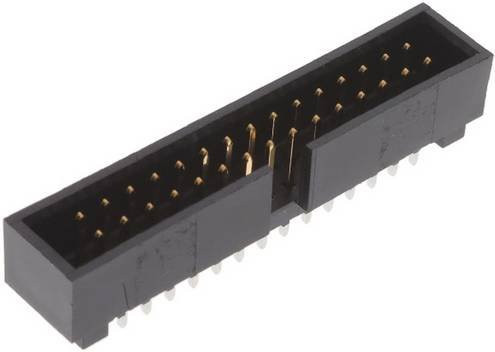 Molex Steckerleiste 30-polig in Schwarz und Gold mit 2,54 mm Rastermaß und 2 Reihen - Bild 1