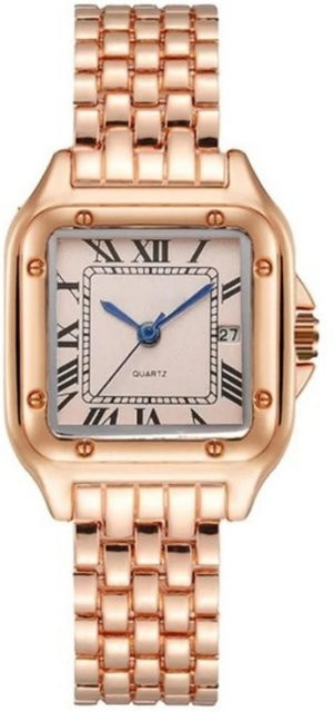 Watvise Armbanduhr Quarz, Edelstahl, Roségold, Damen - Bild 1
