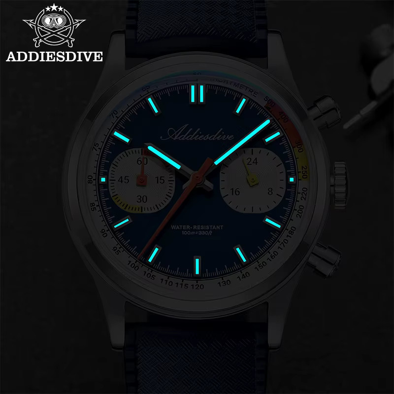 ADDIESDIVE Chronograph, Quarz, Edelstahl, 38 mm, Herren - Bild 5