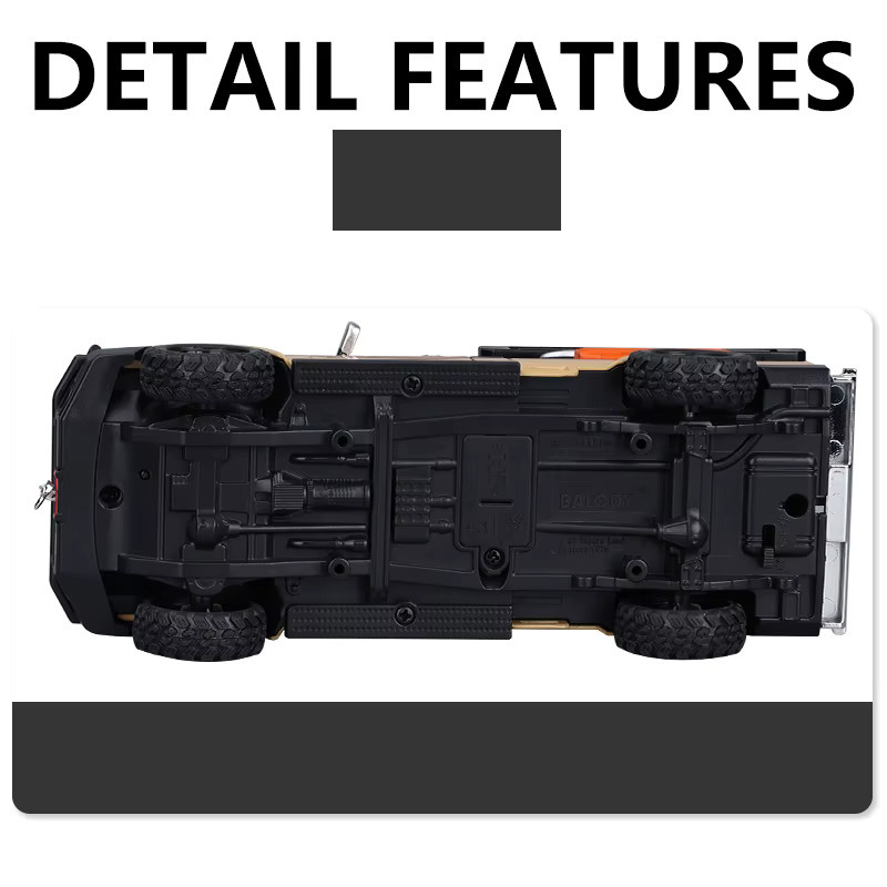 MAKEDA Toyota Land Cruiser LC79 Camping Offroad, Spielzeugauto, 1:32, mit Sound & Licht - Bild 6